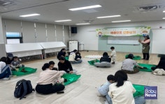 광진구육아종합지원센터, 4월 5일 식목일 캠페인 민트향 솔솔~ 애플민트 모종 심기 및 배부 진행