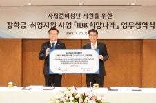 기업은행-복지부, IBK희망나래 업무협약 자립준비 청년들에 장학금·멘토링 등 지원