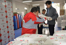 충북적십자사, 시설아동들에 구호용품 전달