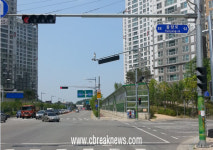 청원구 율량동 다나여성병원 사거리에 카메라 단속