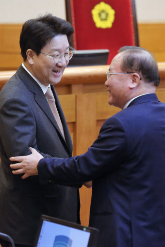[포토] 헌법재판관 출신 이동흡 변호인 탄핵 변론 첫 등판