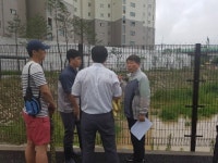  갈매신도시천 폭우 예방점검한 백경현 구리시장  