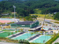 양양국민체육센터 건립공사 ‘순조’… 내년 3월 준공