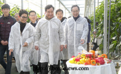 이낙연 국무총리, 김제 스마트 팜 현장 방문