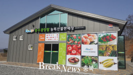충주 중앙탑 농특산물 판매장 개장