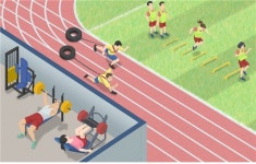 트레이닝경기력을 유지하고 승률을 향상시키는 고강도 체력훈련