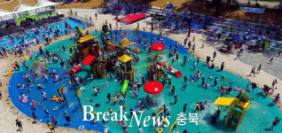 진천군 백곡천 종합물놀이장, 한여름 인기 절정