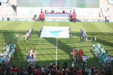 상암월드컵경기장, 남북노동자 통일축구대회 개최
