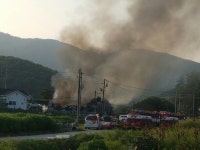 광주 도척면 인쇄공장 화재  2개동 건물  전소