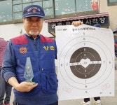 안양시재향군인회 임직원 권총실탄사격대회... 김필여 시의원 3위