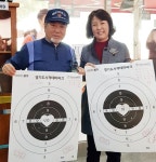 안양시재향군인회 임직원 권총실탄사격대회... 김필여 시의원 3위