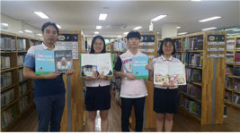 경북외고 학생들,  지역 도서관 어린이 자료실에  창작 영어동화책 기증