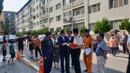 박명재 의원, 동해면 화재 피해 현장 방문