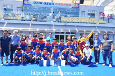 김제중학교 하키부… 정상 등극
