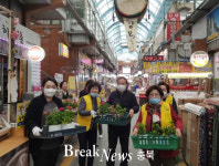 단양군자원봉사센터, 희망 꽃화분 나눔 미소 바이러스 전파