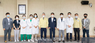이재명, 경기도의료원 안성병원 찾아 “의료진에 감사”