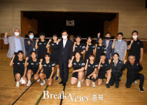 김병우 충북교육감, 제천상업고등학교 운동부 격려