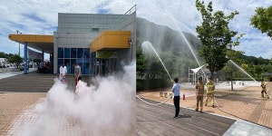 기장소방서, 장안휴게소와 함께 합동소방훈련 및 119안전체험 행사 실시