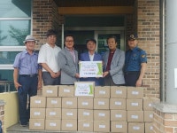 양주시 ㈜화영실업, 대한노인회 광적면분회에 마스크 4,000장 기부