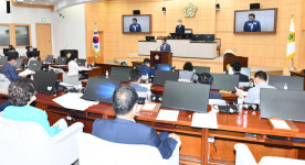 여수시의회, COP28·율촌택지개발·별관증축·2회 추경 전체의원 간담회