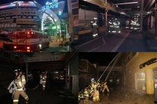 북부소방서, 전통시장 화재진압 및 인명구조훈련 실시