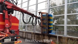 용인시, 추석 맞은 도로 주요시설 점검 청소 한다