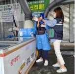 옥천군보건소, 선별진료소 근무자 폭염 예방 지원