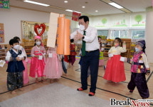 [포토] 이용섭 광주광역시장, 시청 어린이집 방문