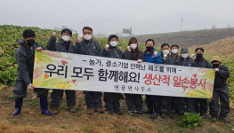 괴산군 연풍면 직원들, 농가 생산적 일손봉사 활동