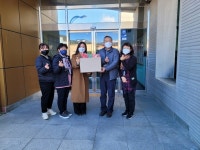 단양중 학부모회, 단양장애인복지관에 수제 수세미 전달
