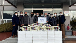 진천군 백곡면행정복지센터, 가보농장 경로당에 물품 기탁