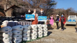 양주시 회천2동, 지장사에서 팥죽·쌀 기부