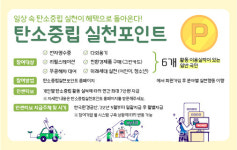 의정부시, 탄소중립 실천포인트 제도 모집