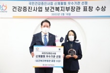 안양시 만안구보건소, 보건복지부장관상 수상