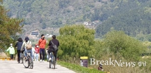 낙동강변 관광 편의 위해 창원시 자전거 무료대여
