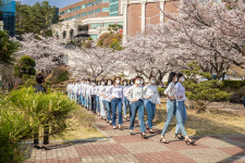 [포토뉴스] 대덕대학교 모델학과 벚꽃 야외워킹 수업