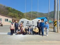 양평군 강하면 동오1리, 간촌샘마을 표지석 설치 기념식 개최