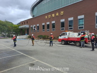평창군 미탄면, 산불진화대 산불대비 자체훈련 진행
