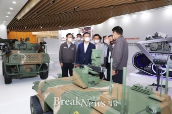 홍남표 창원특례시장, 한화디펜스 방문