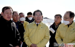 김영록 전남지사, 담양 딸기 시설하우스 방문 피해상황 살펴