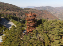 단양 소백산자연휴양림, 힐링 볼거리 제공..5층 규모 전망대 설치