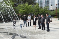 창원특례시 진해구청, 여름 대비 경관 분수 종합점검