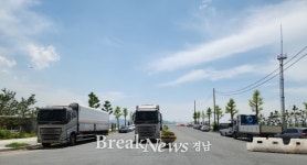 마산해양신도시 곳곳 불법주차로 몸살