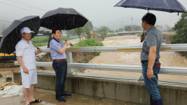 청주시의회, 집중호우 수해 현장 긴급 점검