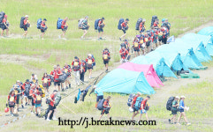 세계잼버리 참가자 야영지 도착