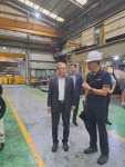 유순재 대전조달청장, 우수업체 유니슨HKR 방문