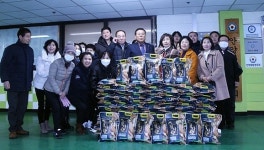 안양경우회, 관내 거주 북한이탈주민에게 쌀 200포 전달