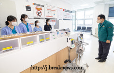 정헌율 익산시장 원광대병원 의료진 격려