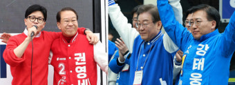 '총선격전지' 용산, 권영세 40% vs 강태웅 47% 오차범위 내 접전