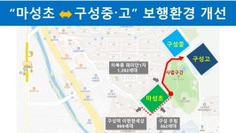 김병민 용인시의원,  마성초, 구성중.고 보행환경 개선 현장점검
